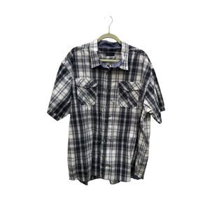 Steve’s Jeans Size XXL (2XL) Plaid Short Sleeve Button Up
